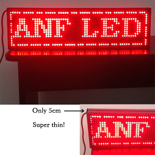 Super Thin LED Scrolling Sign Board RED