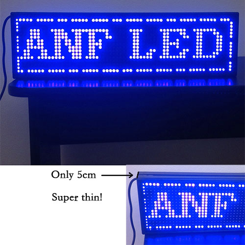 Super Thin LED Scrolling Sign Board Blue