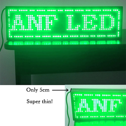 Super Thin LED Scrolling Sign Board Green