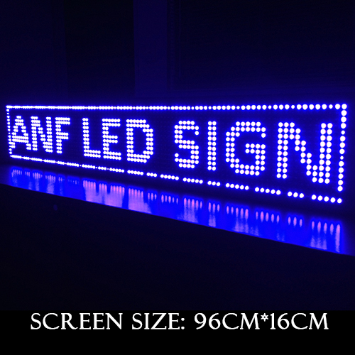 Super Thin LED Scrolling Sign Board Blue 3-1