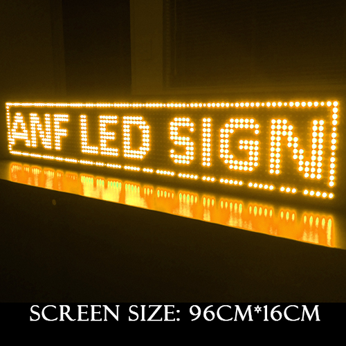 Super Thin LED Scrolling Sign Board Orange 3-1