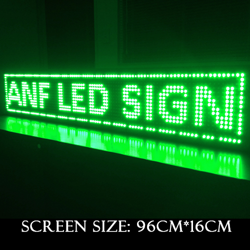Super Thin LED Scrolling Sign Board Green 3-1
