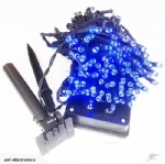 22m Solar festive light - Blue